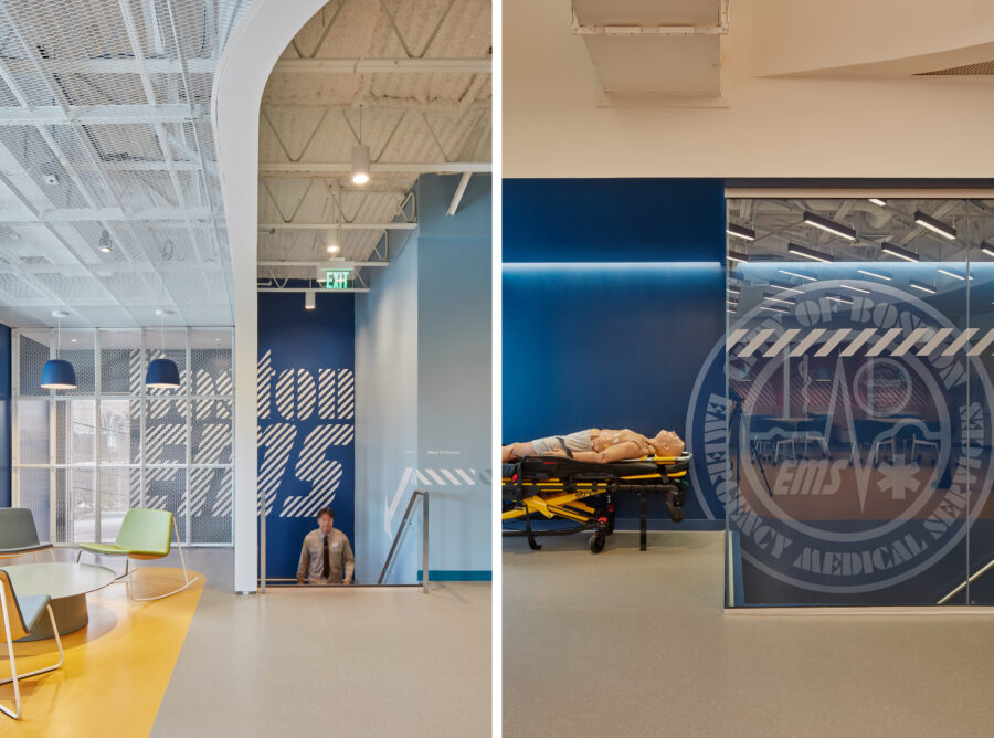 Boston EMS entry stair