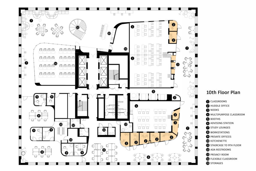 Northeastern University 10th floor plan