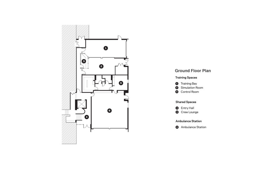 Boston EMS ground floor plan