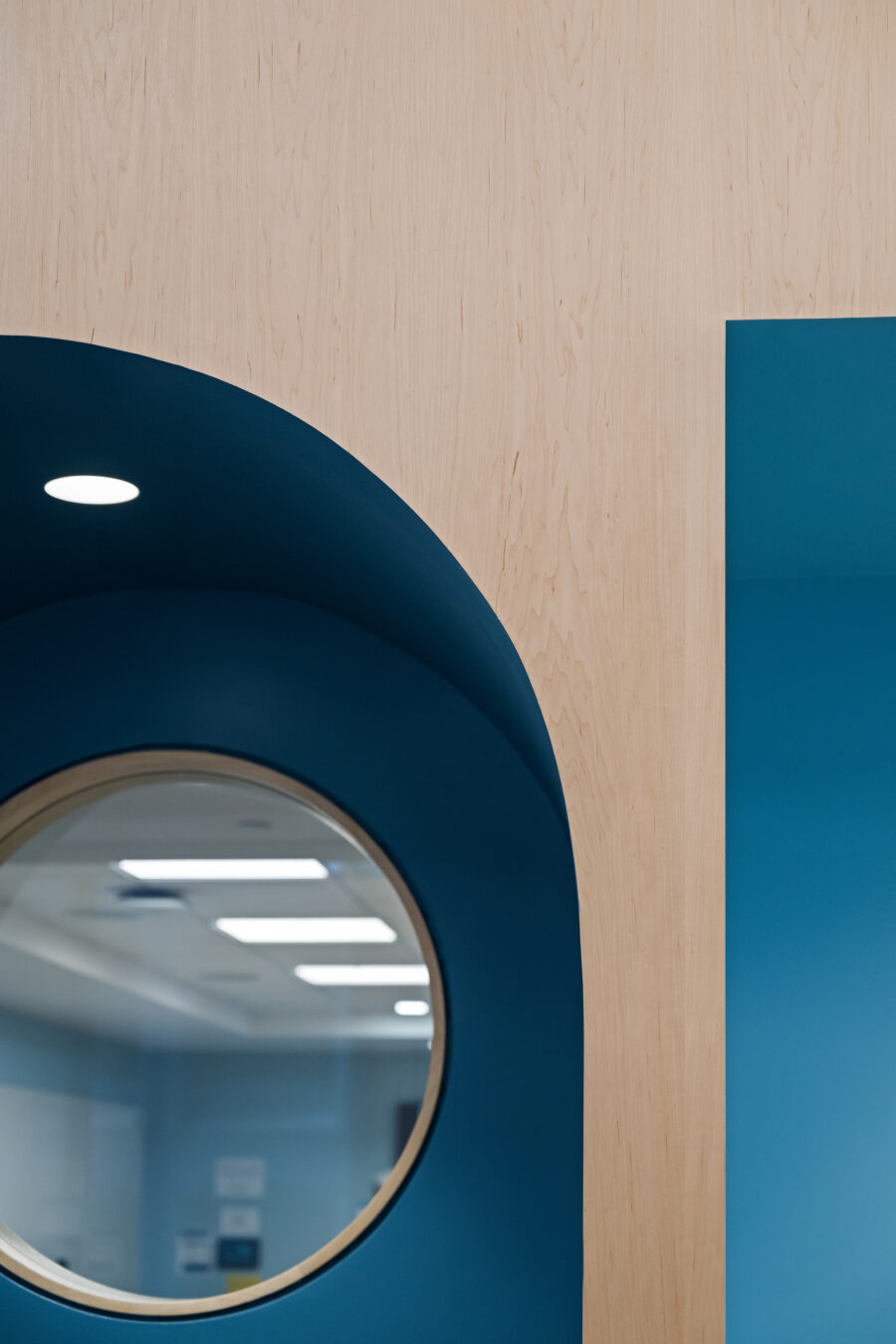 Northeastern University plywood arch detail