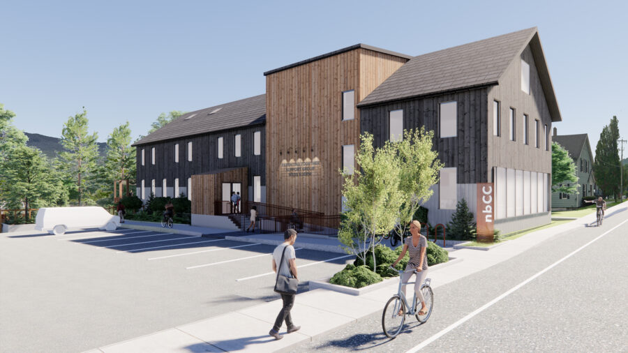 Community center accessible entrance