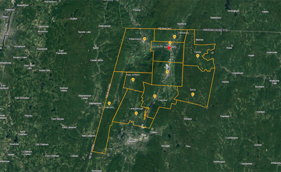 Community center reach map