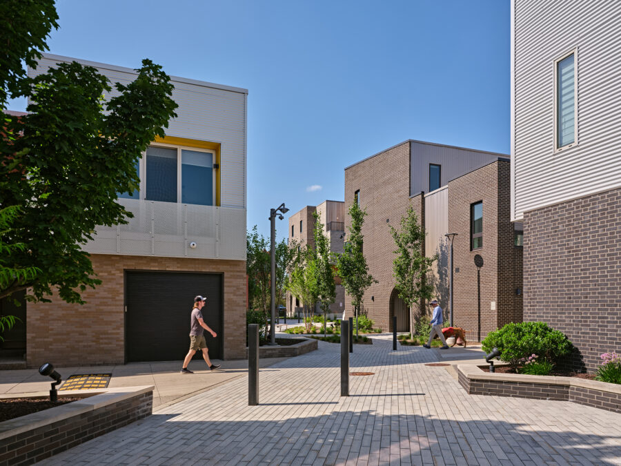 Brush park detroit city modern landscape mews