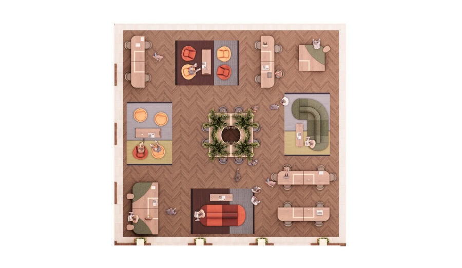 Michigan Central Detroit study lounge floor plan