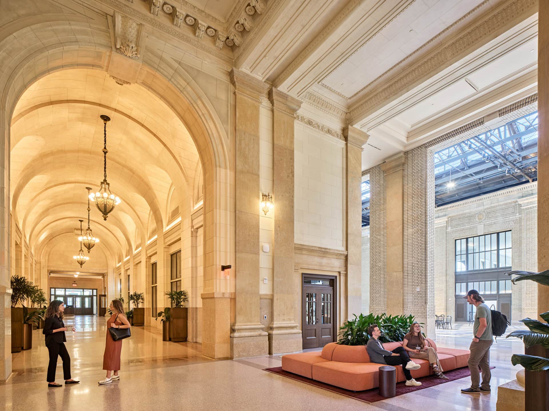 Michigan Central Detroit connector lounge furniture