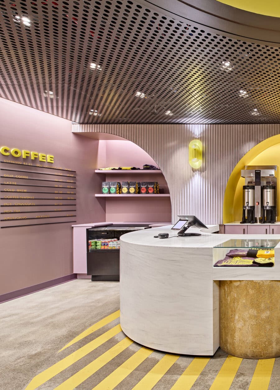 Michigan central yellow light coffee shop
